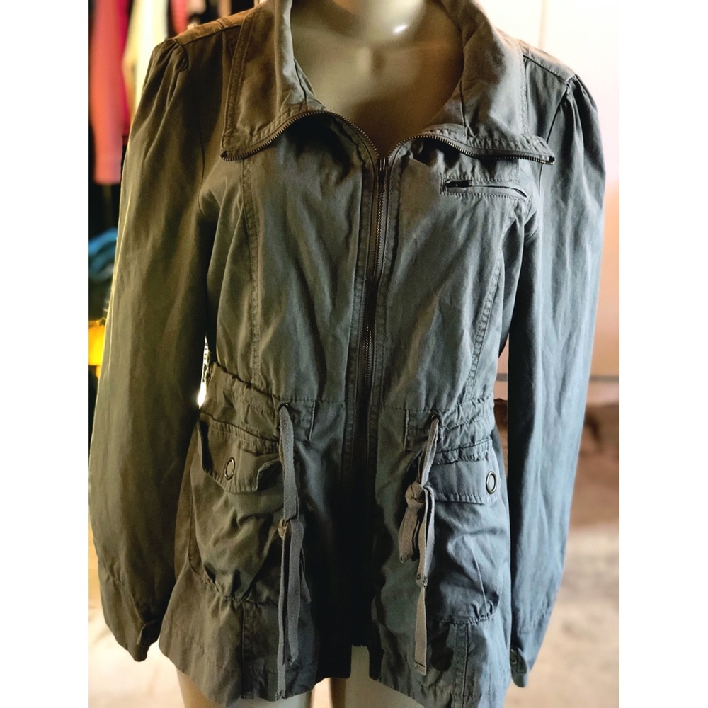 Tulle utility/cargo hacker in olive green XL